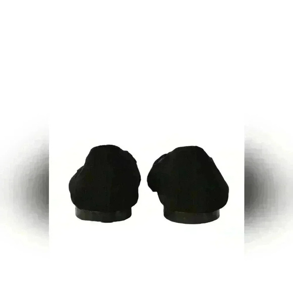 MANOLO BLAHNIK Black Lace Suede Cutout Floral Round Toe Flats 37.5EU 7.5US Italy - Picture 3 of 8